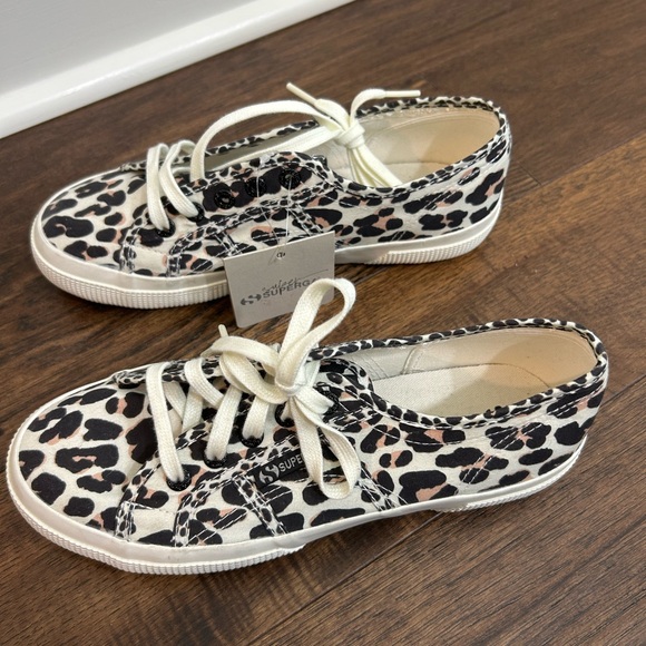 Superga 2750 Sneaker in Light Beige Leopard Avorio - Picture 6 of 6